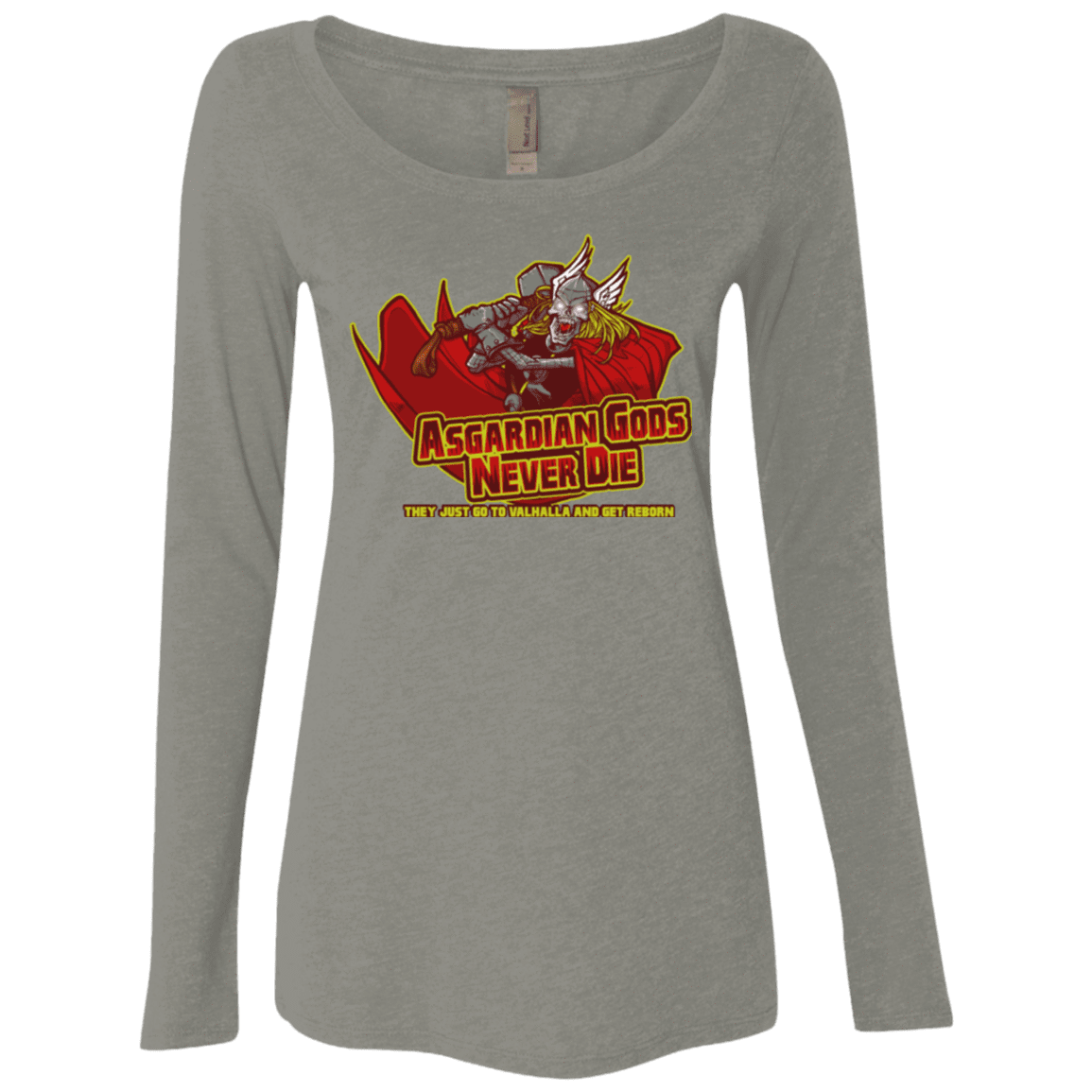 T-Shirts Venetian Grey / S Asgardian Women's Triblend Long Sleeve Shirt