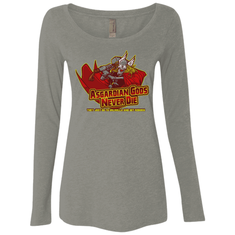 T-Shirts Venetian Grey / S Asgardian Women's Triblend Long Sleeve Shirt