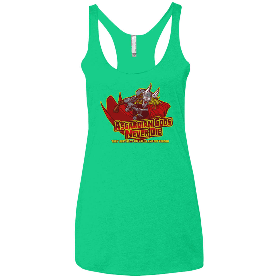 T-Shirts Envy / X-Small Asgardian Women's Triblend Racerback Tank