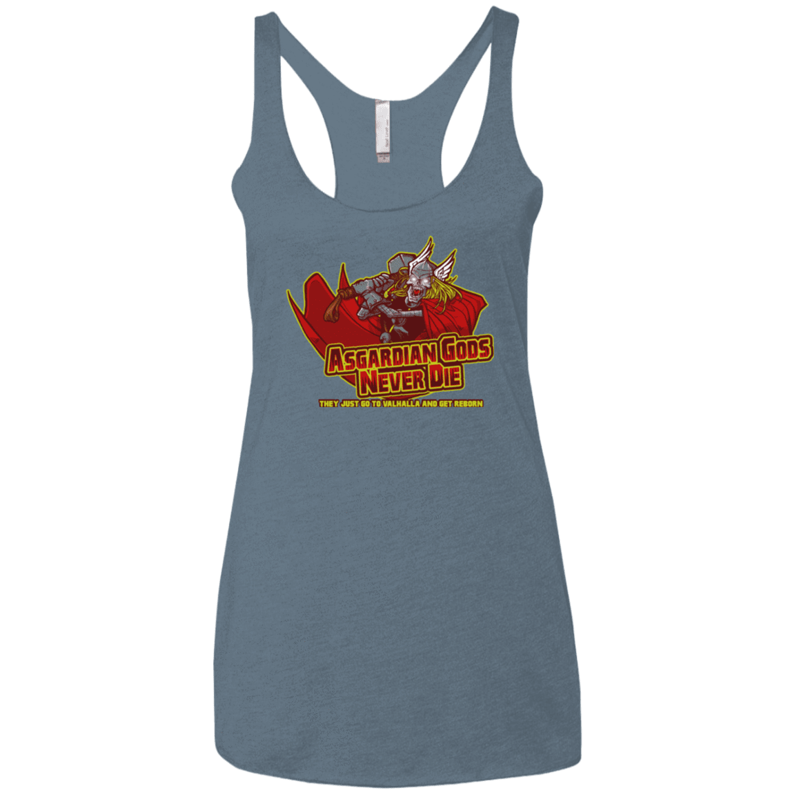 T-Shirts Indigo / X-Small Asgardian Women's Triblend Racerback Tank