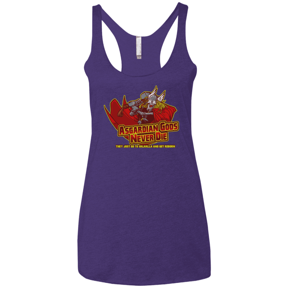 T-Shirts Purple Rush / X-Small Asgardian Women's Triblend Racerback Tank