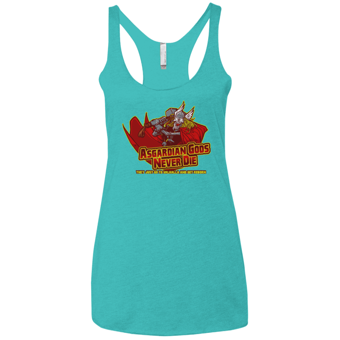 T-Shirts Tahiti Blue / X-Small Asgardian Women's Triblend Racerback Tank