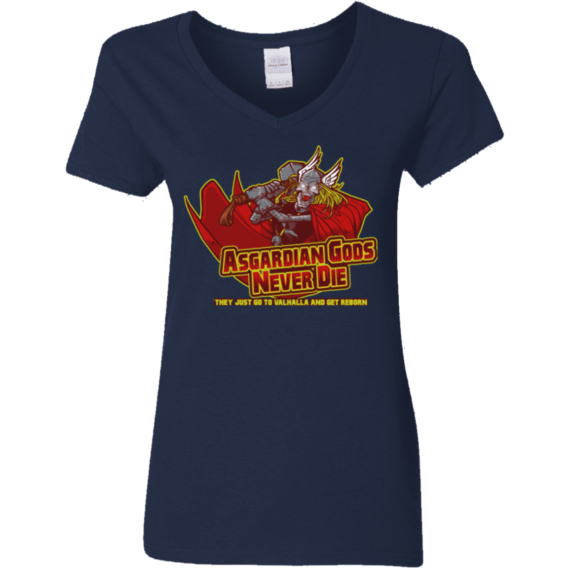 T-Shirts Navy / S Asgardian Women's V-Neck T-Shirt