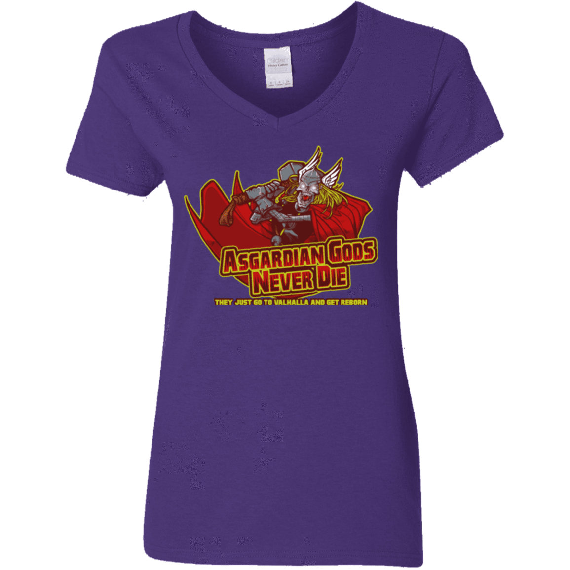 T-Shirts Purple / S Asgardian Women's V-Neck T-Shirt