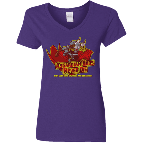 T-Shirts Purple / S Asgardian Women's V-Neck T-Shirt