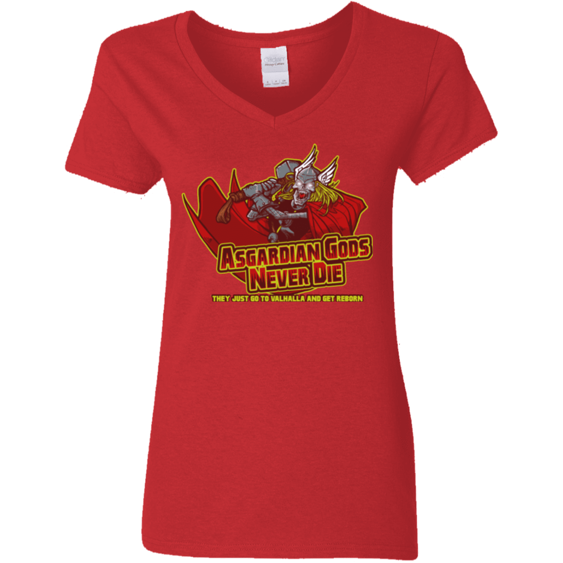 T-Shirts Red / S Asgardian Women's V-Neck T-Shirt