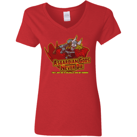 T-Shirts Red / S Asgardian Women's V-Neck T-Shirt