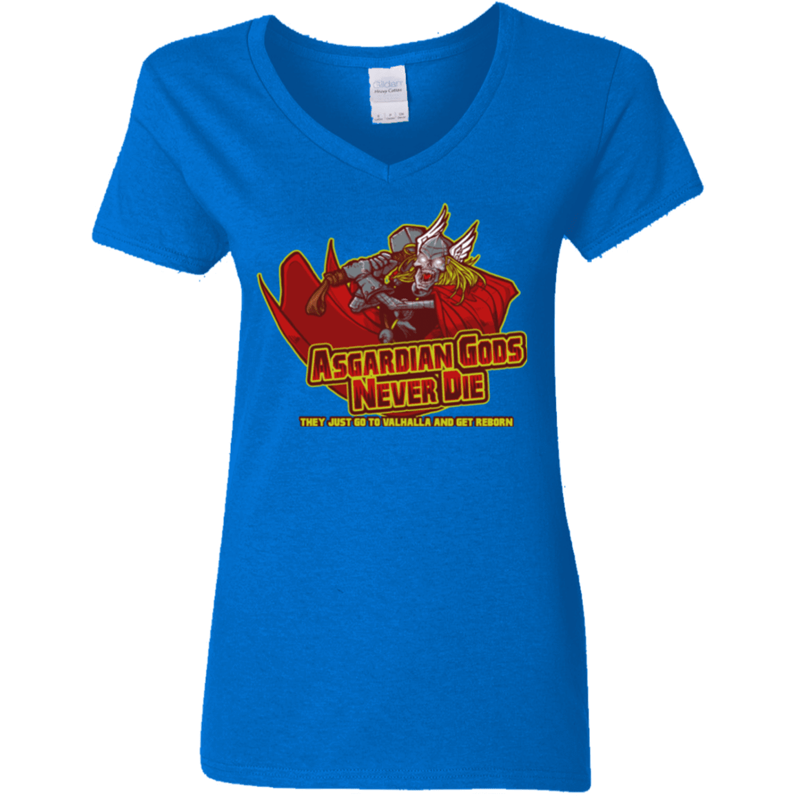 T-Shirts Royal / S Asgardian Women's V-Neck T-Shirt