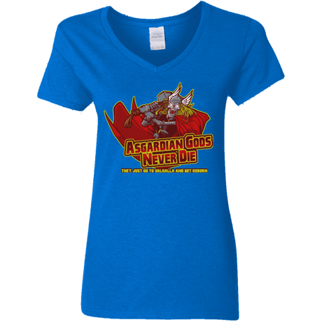 T-Shirts Royal / S Asgardian Women's V-Neck T-Shirt