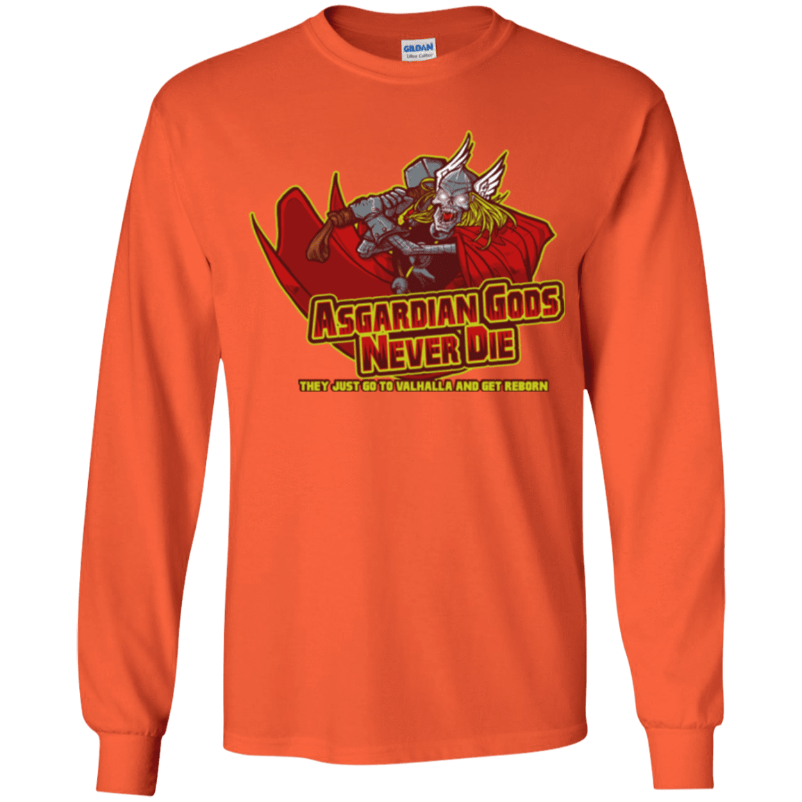 T-Shirts Orange / YS Asgardian Youth Long Sleeve T-Shirt