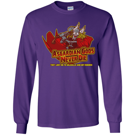 T-Shirts Purple / YS Asgardian Youth Long Sleeve T-Shirt