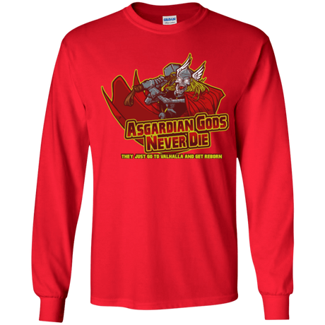 T-Shirts Red / YS Asgardian Youth Long Sleeve T-Shirt