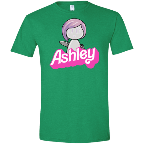 T-Shirts Heather Irish Green / S Ashley Men's Semi-Fitted Softstyle