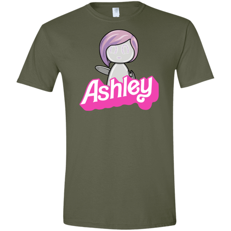 T-Shirts Military Green / S Ashley Men's Semi-Fitted Softstyle