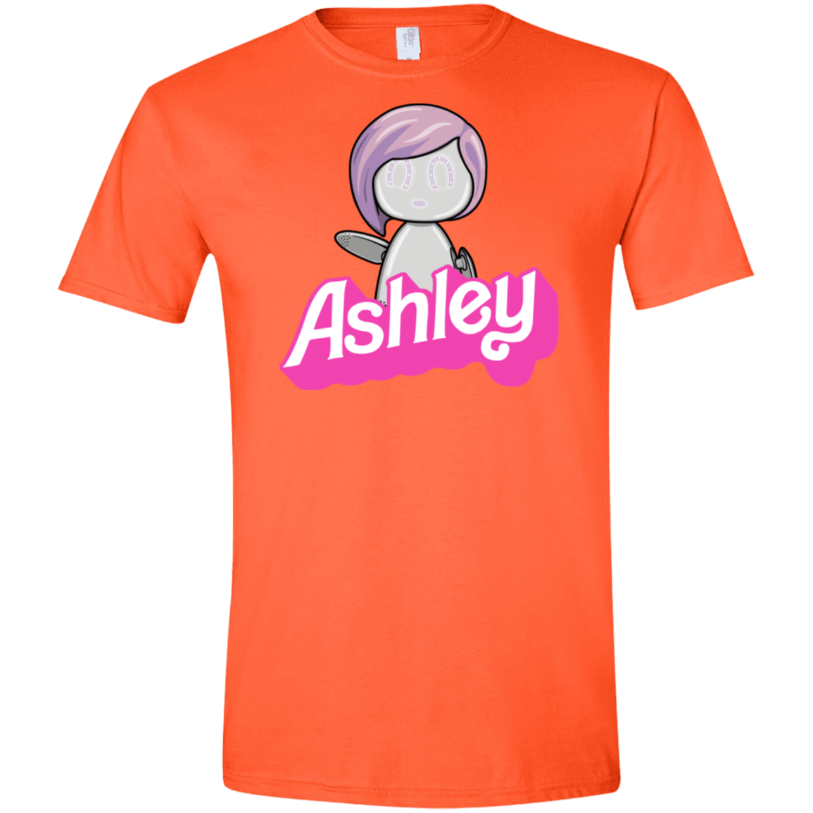 T-Shirts Orange / S Ashley Men's Semi-Fitted Softstyle