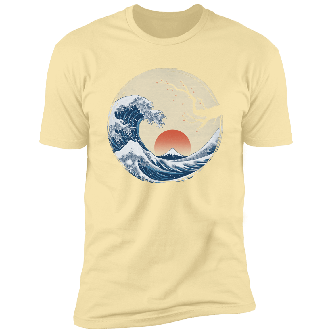 T-Shirts Banana Cream / S Asian Wave Men's Premium T-Shirt