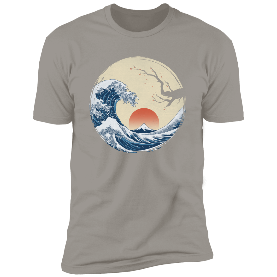 T-Shirts Light Grey / S Asian Wave Men's Premium T-Shirt