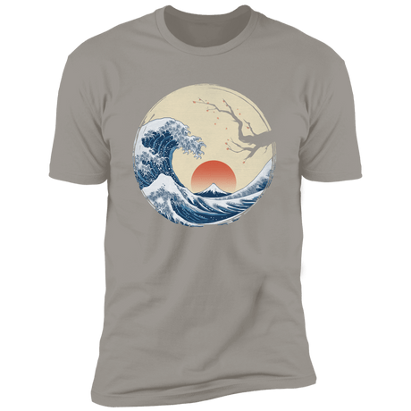 T-Shirts Light Grey / S Asian Wave Men's Premium T-Shirt