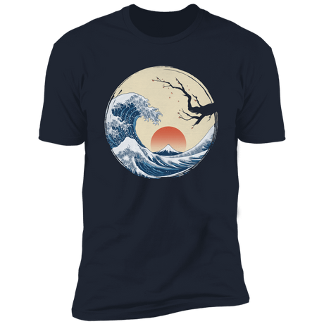 T-Shirts Midnight Navy / S Asian Wave Men's Premium T-Shirt