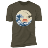 T-Shirts Military Green / S Asian Wave Men's Premium T-Shirt