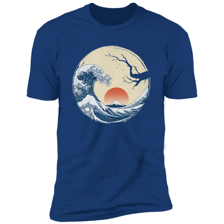 T-Shirts Royal / S Asian Wave Men's Premium T-Shirt