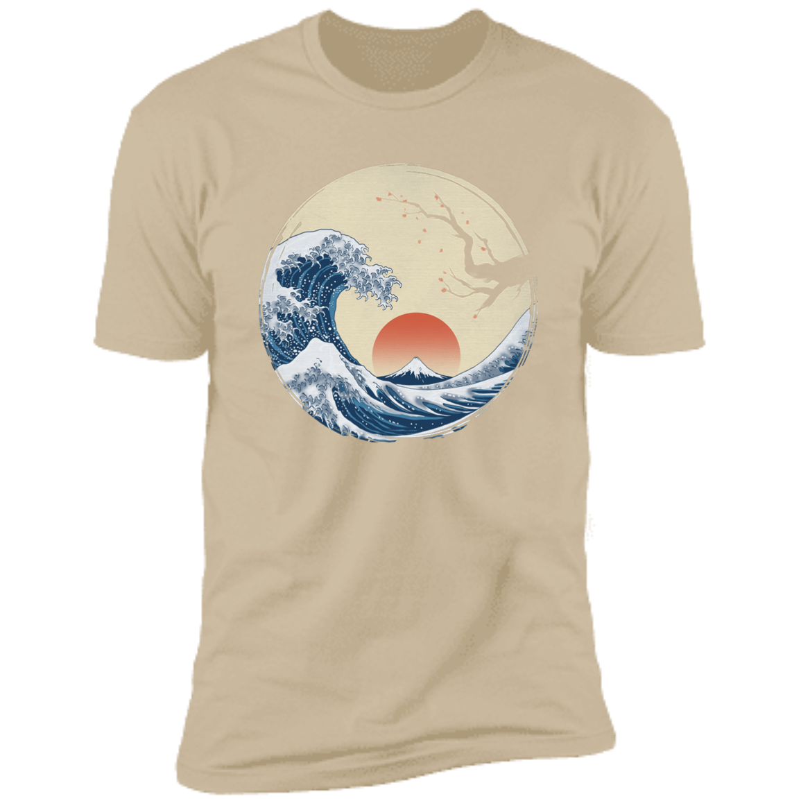 T-Shirts Sand / S Asian Wave Men's Premium T-Shirt