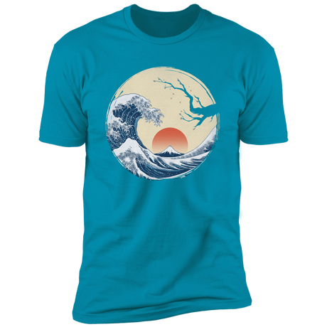 T-Shirts Turquoise / S Asian Wave Men's Premium T-Shirt