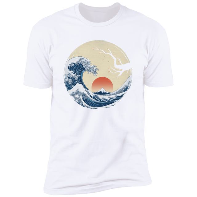 T-Shirts White / S Asian Wave Men's Premium T-Shirt