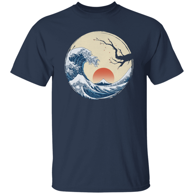 T-Shirts Navy / S Asian Wave T-Shirt