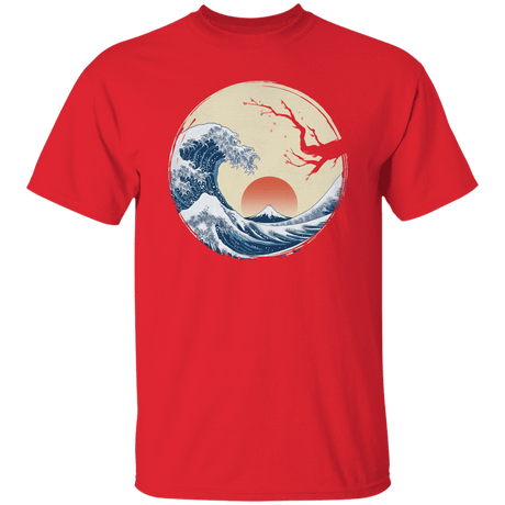 T-Shirts Red / S Asian Wave T-Shirt