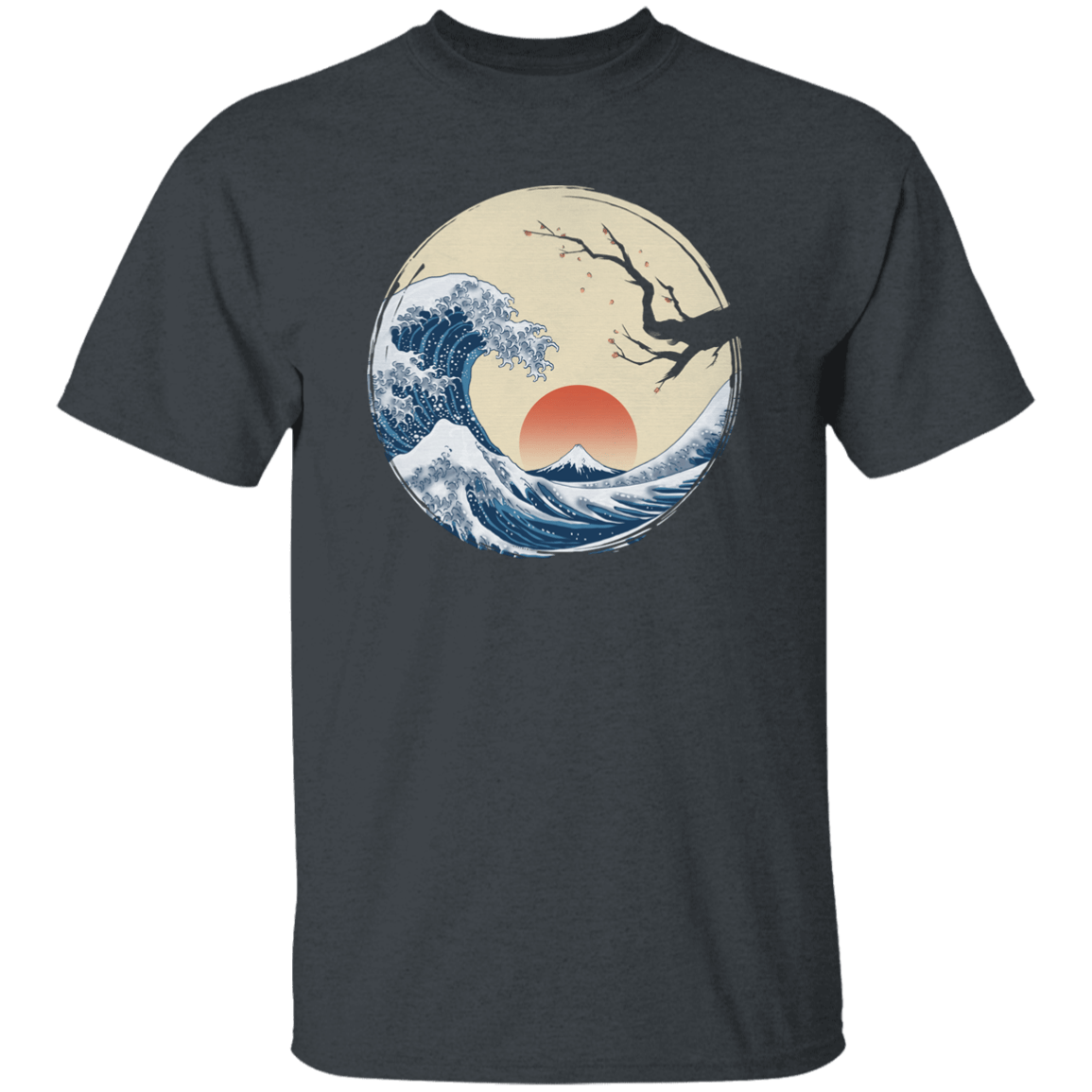 T-Shirts Dark Heather / YXS Asian Wave Youth T-Shirt