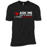 Ask Me How To Survive A Zombie Apocalypse Boys Premium T-Shirt