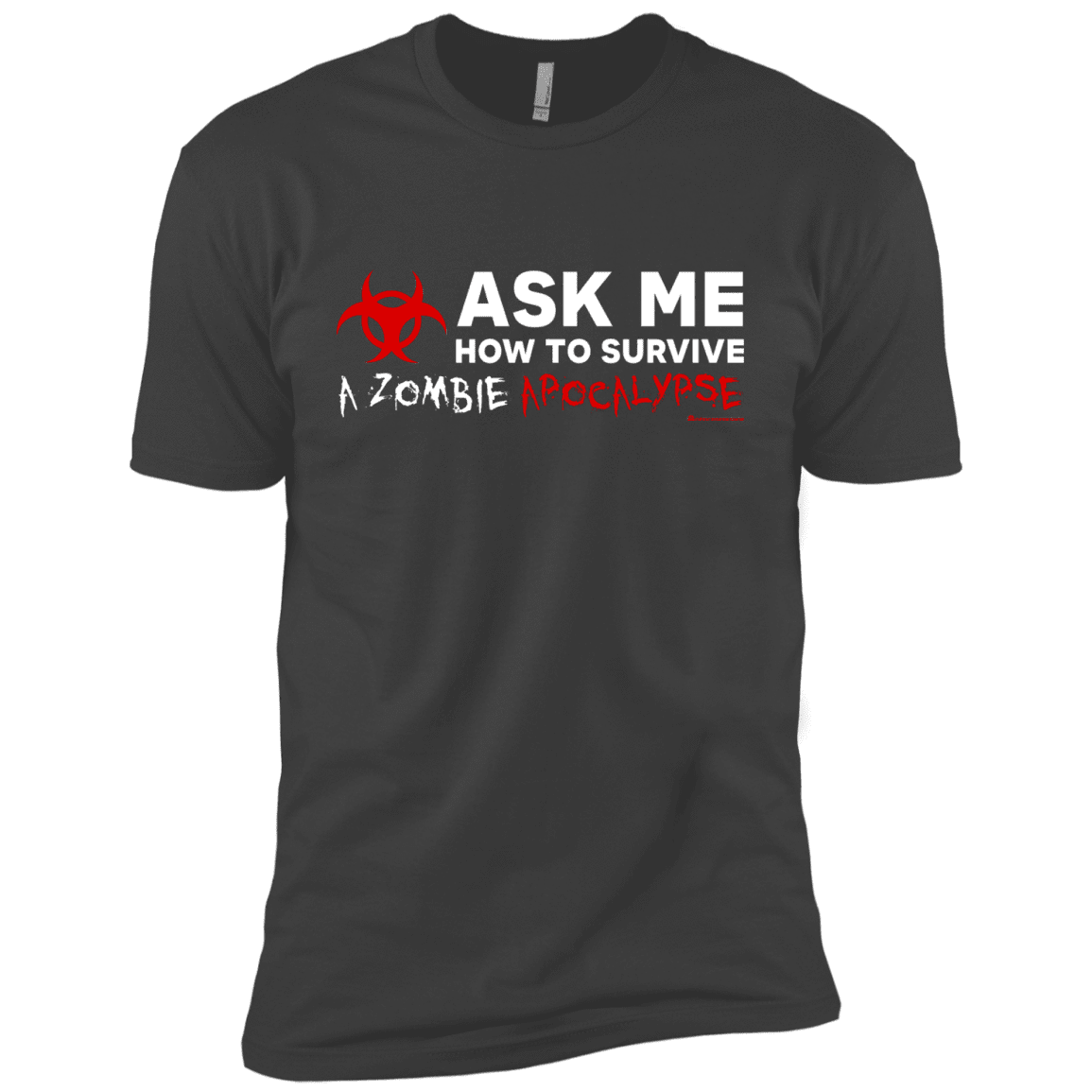 Ask Me How To Survive A Zombie Apocalypse Boys Premium T-Shirt