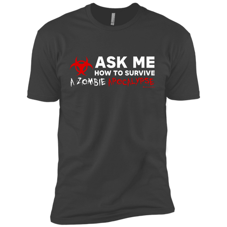 Ask Me How To Survive A Zombie Apocalypse Boys Premium T-Shirt