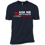 Ask Me How To Survive A Zombie Apocalypse Boys Premium T-Shirt