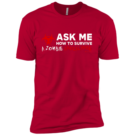 Ask Me How To Survive A Zombie Apocalypse Boys Premium T-Shirt