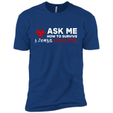 Ask Me How To Survive A Zombie Apocalypse Boys Premium T-Shirt