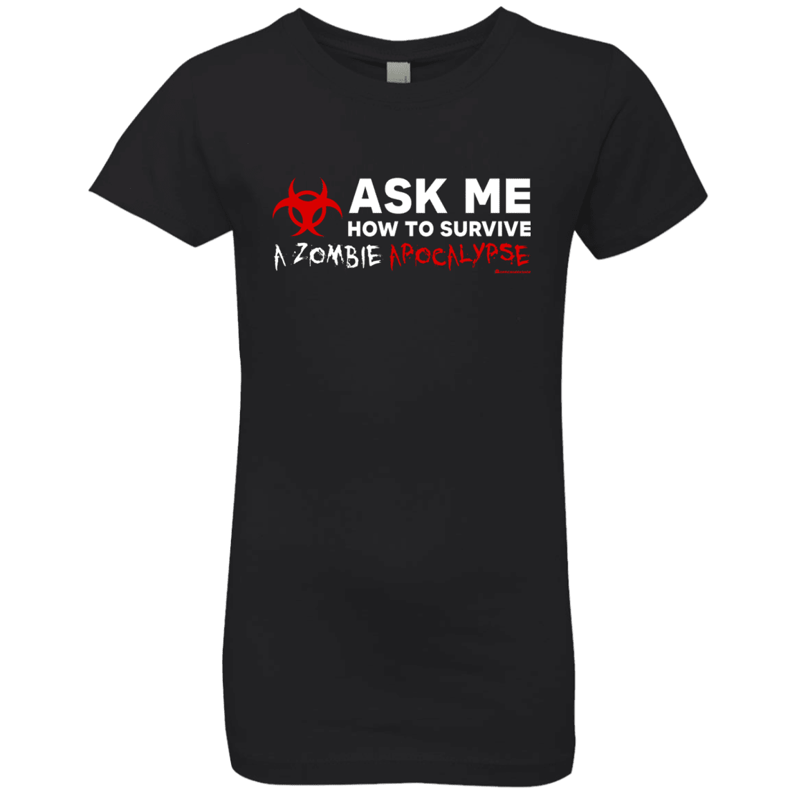 T-Shirts Black / YXS Ask Me How To Survive A Zombie Apocalypse Girls Premium T-Shirt