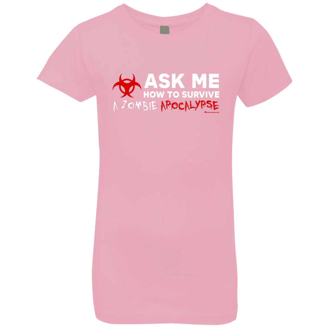 T-Shirts Light Pink / YXS Ask Me How To Survive A Zombie Apocalypse Girls Premium T-Shirt