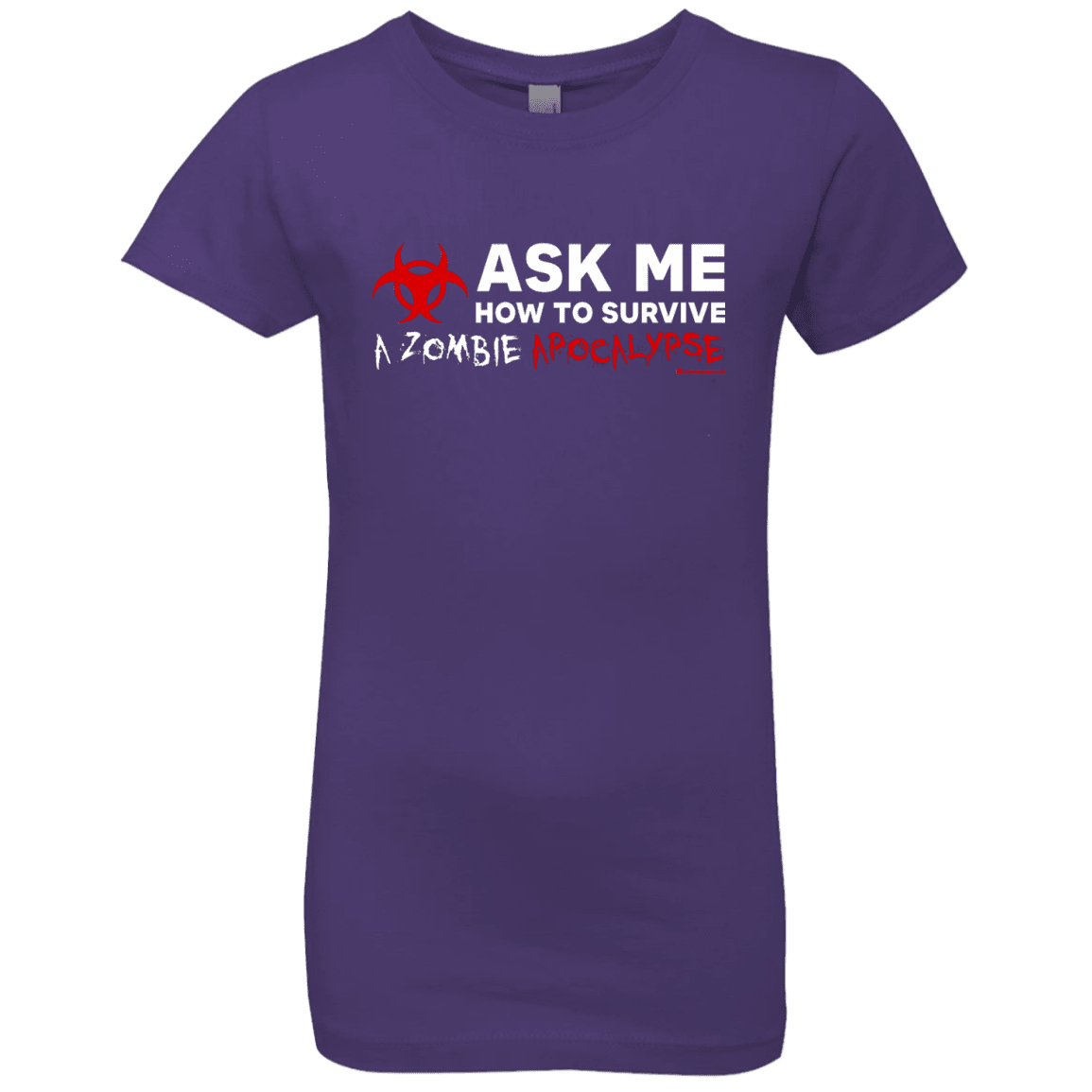 T-Shirts Purple Rush / YXS Ask Me How To Survive A Zombie Apocalypse Girls Premium T-Shirt