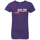 T-Shirts Purple Rush / YXS Ask Me How To Survive A Zombie Apocalypse Girls Premium T-Shirt