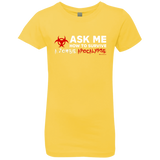 T-Shirts Vibrant Yellow / YXS Ask Me How To Survive A Zombie Apocalypse Girls Premium T-Shirt