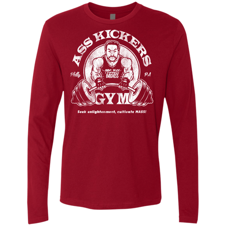 T-Shirts Cardinal / Small Ass Kickers Gym Men's Premium Long Sleeve