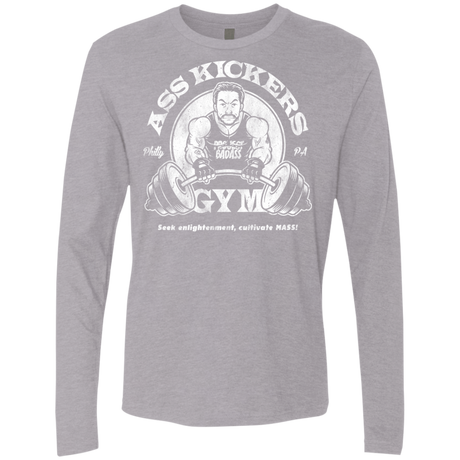 T-Shirts Heather Grey / Small Ass Kickers Gym Men's Premium Long Sleeve