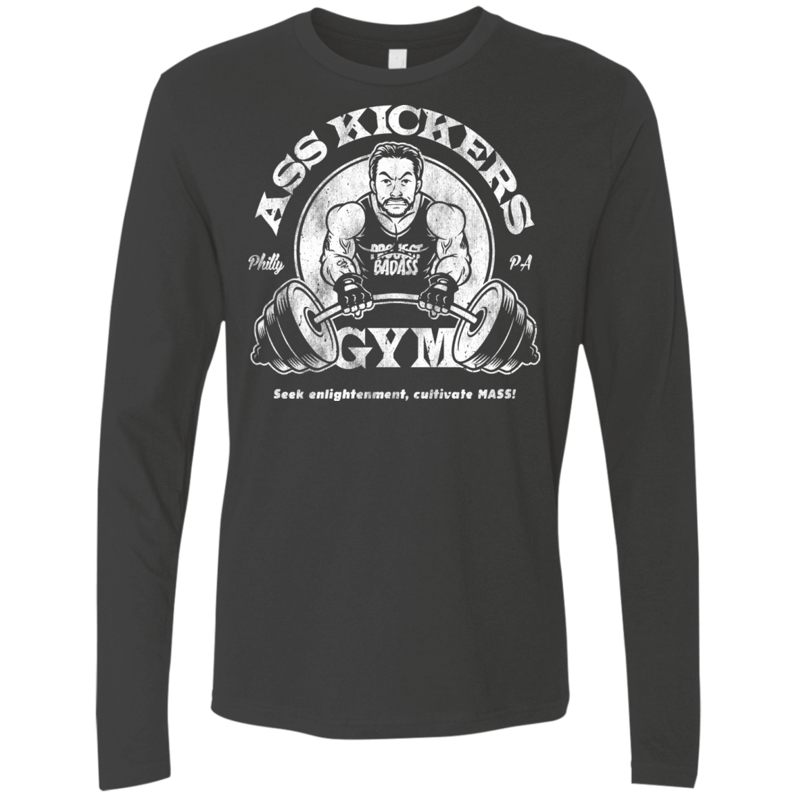 T-Shirts Heavy Metal / Small Ass Kickers Gym Men's Premium Long Sleeve