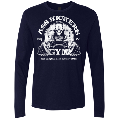 T-Shirts Midnight Navy / Small Ass Kickers Gym Men's Premium Long Sleeve