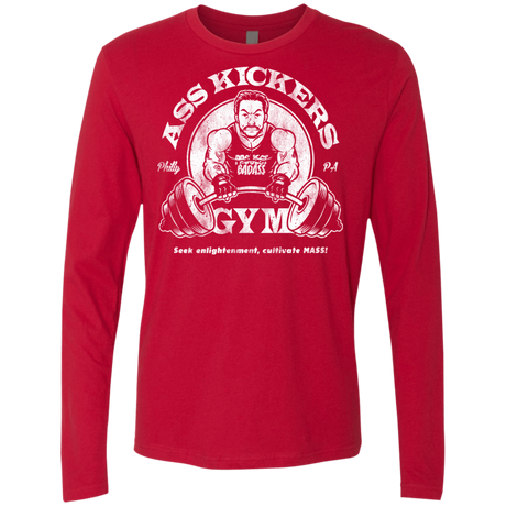 T-Shirts Red / Small Ass Kickers Gym Men's Premium Long Sleeve