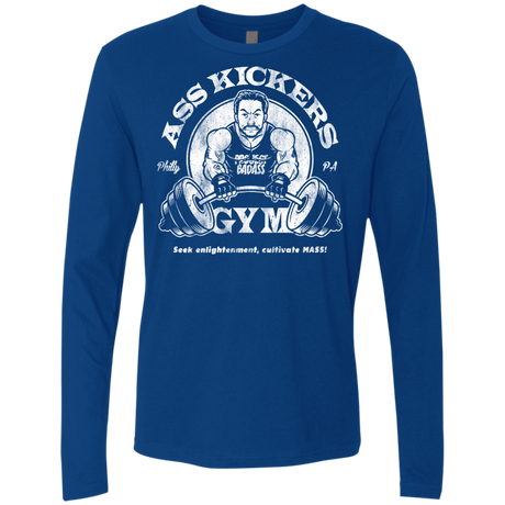 T-Shirts Royal / Small Ass Kickers Gym Men's Premium Long Sleeve
