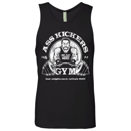 T-Shirts Black / Small Ass Kickers Gym Men's Premium Tank Top