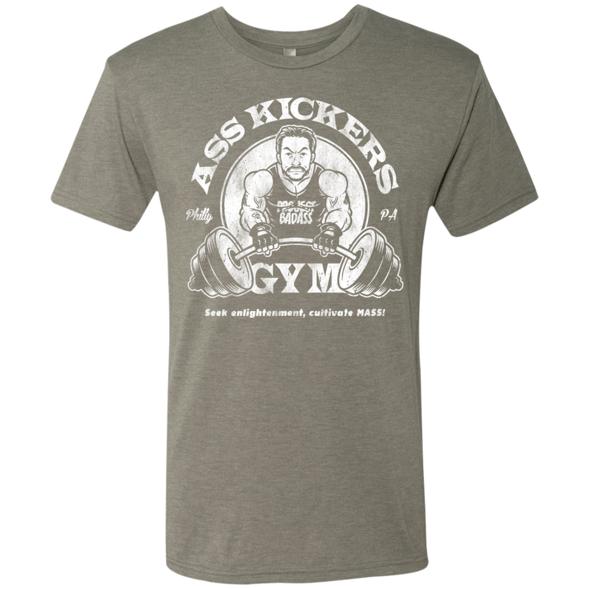 T-Shirts Venetian Grey / Small Ass Kickers Gym Men's Triblend T-Shirt